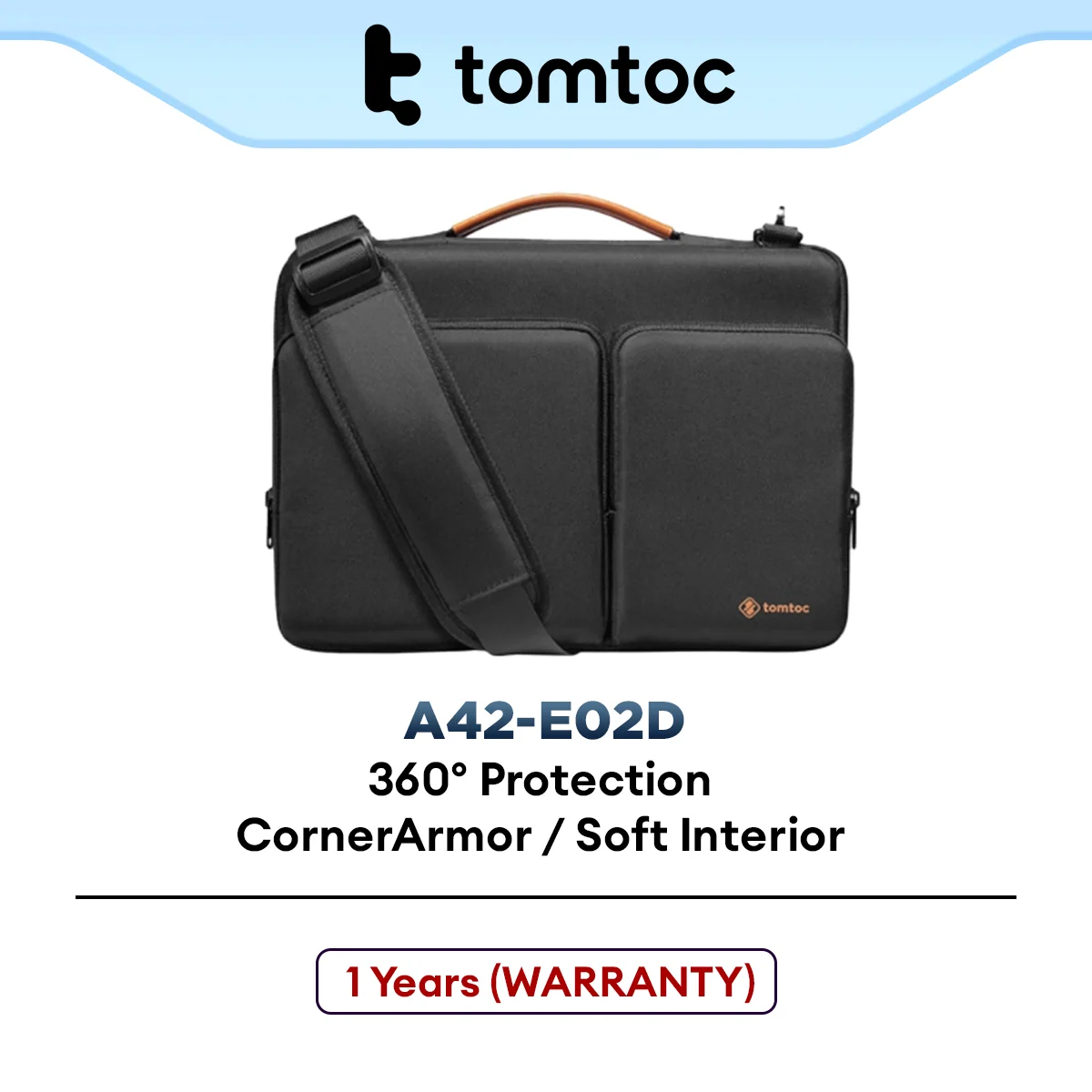 Tomtoc Versatile 360 MSGR for Macbook 16" Notebook Bag (A42-E02D)