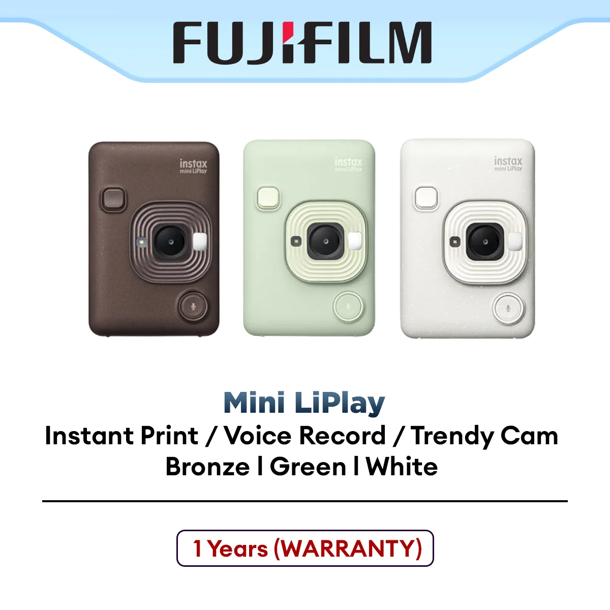 Fujifilm Instax Mini LiPlay Instant Camera  | INS & Trendy Camera