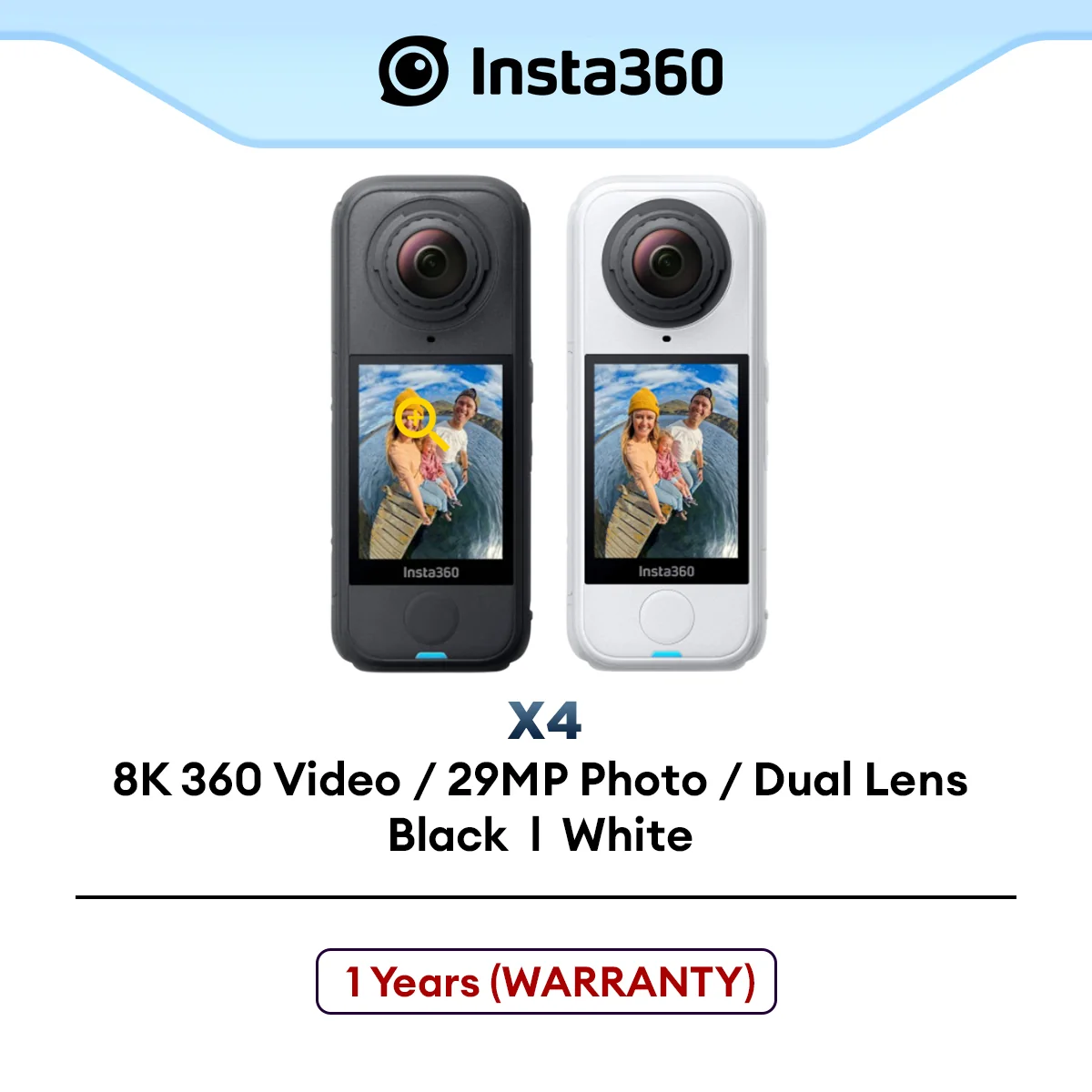 Insta360 X4 Air [ 8K 360 IN YOUR POCKET] 165g, as light as air, 8K30FPS 360 Video, Shoot first, frame later