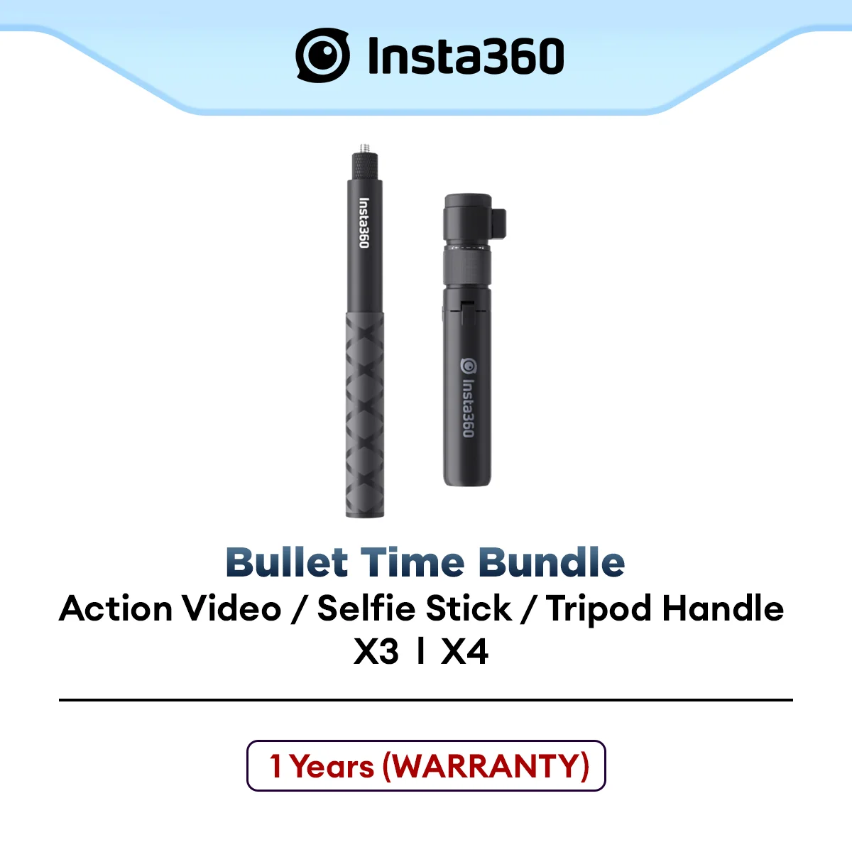 Insta360 X3/X4 Multifunction Bullet Time Bundle Selfie Stick with Tripod (CINGBTH/B)