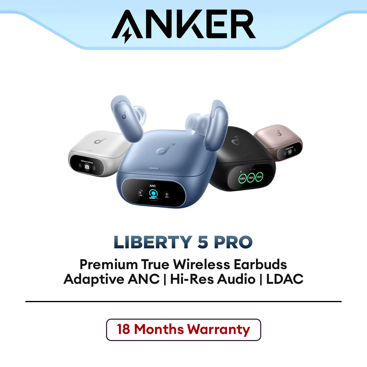 Anker Soundcore TWS ANC Earbuds Liberty 5 Pro for Music & Calls Hi-Res Audio LDAC
