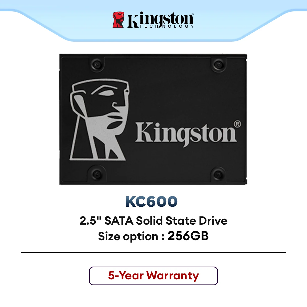 Kingston KC600 2.5" SATA Solid State Drive SSD (256GB / 512GB)