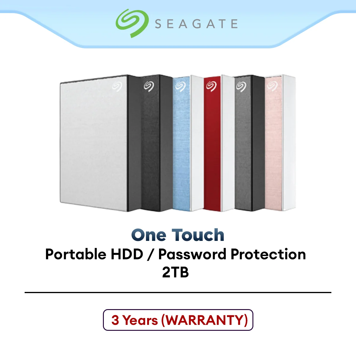 Seagate 2TB One Touch USB 3.0 Portable Hard Drive