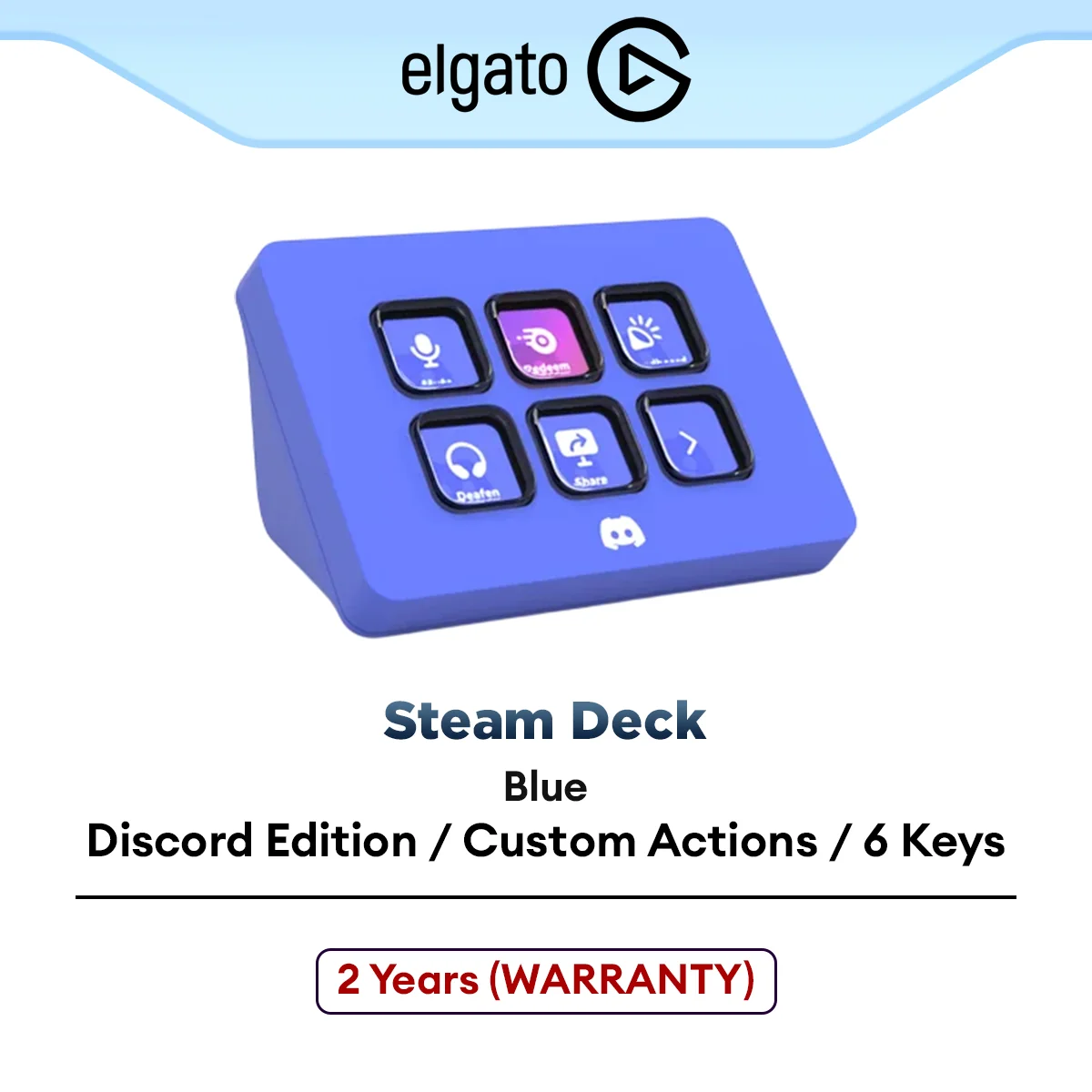 [ALL IT EXCLUSIVE] Elgato Stream Deck Mini Discord Edition Customizable Control Panel with Programmable Keys, Buttons, and Actions