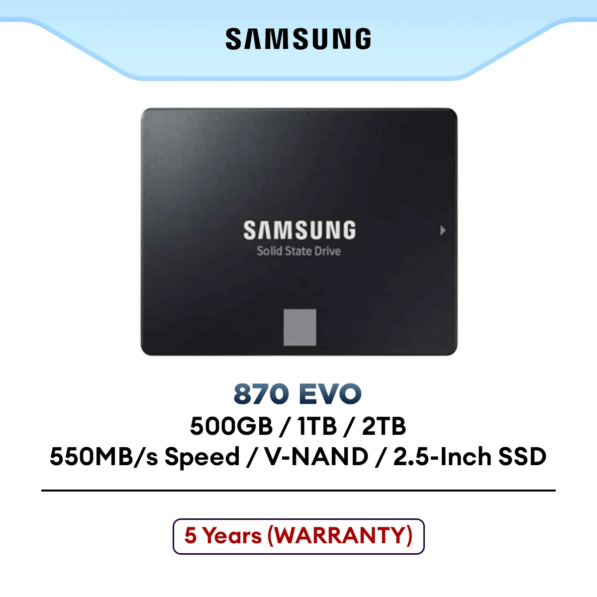 Samsung SATADrive 2.5" 870 EVO (500GB / 1TB / 2TB) SSD