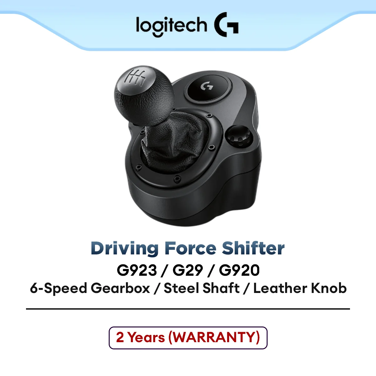 Logitech Driving Force Shifter with Solid Steel Gear Shaft for G923, G29 and G920 Racing Wheels (941-000132)