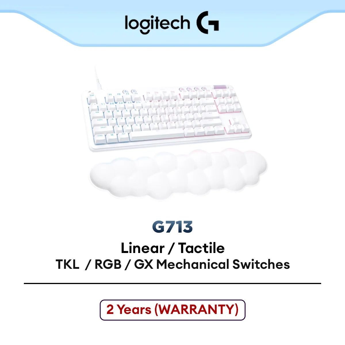 Logitech G713 Wired Mechanical Gaming Keyboard with LIGHTSYNC RGB Lighting, PC and Mac Compatible