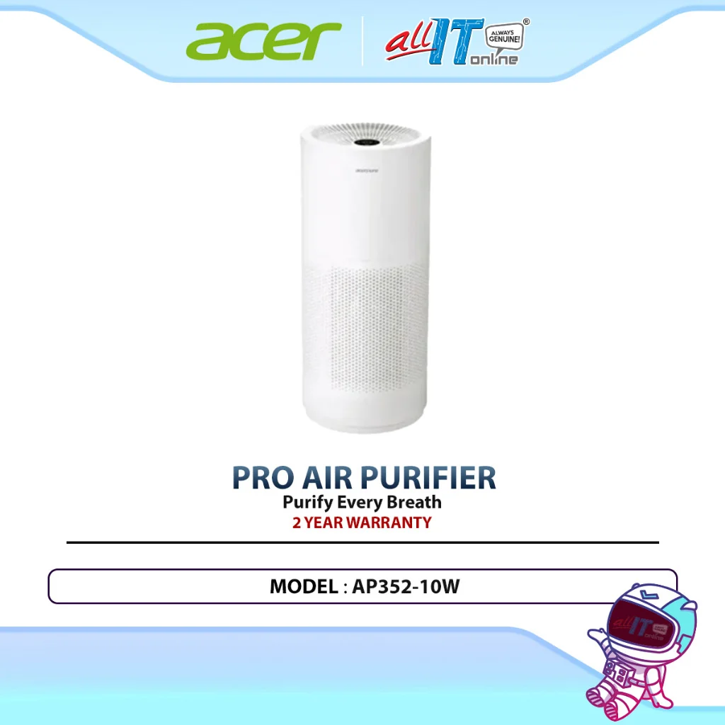 Acerpure Pro Air Purifier AP352-10W with 3-in-1+ HEPA Filter, PM2.5 Air Quality Sensor & 324m³/h CADR