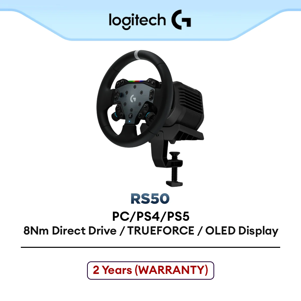Logitech Joystick Gaming For PC/PS4/PS5 Racing Wheel RS50