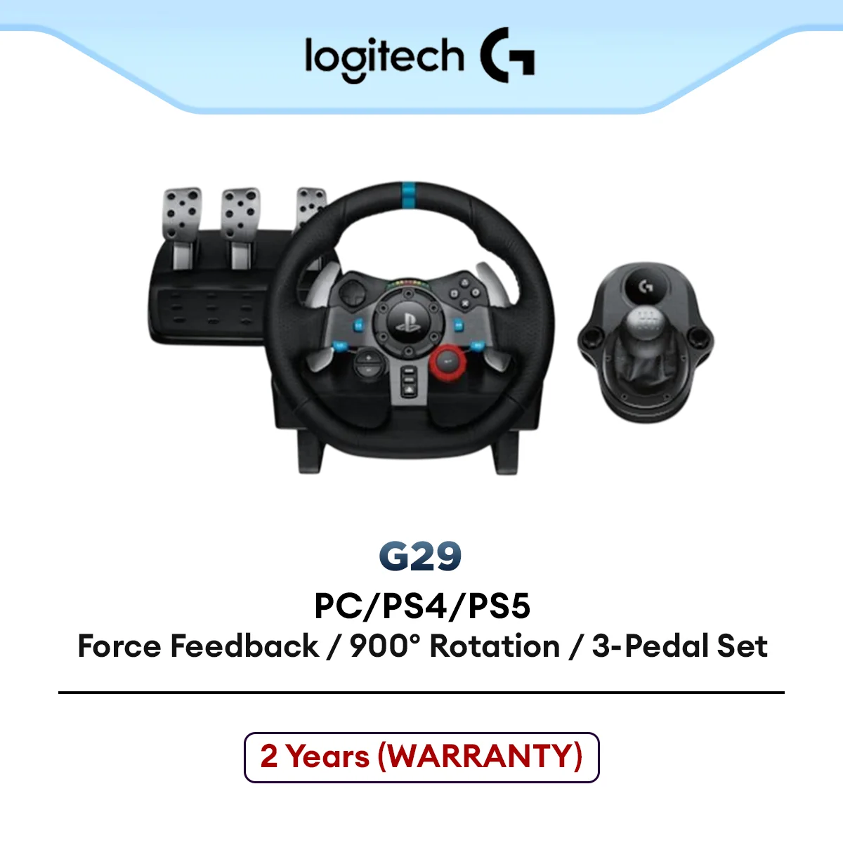 Logitech G29 Driving Force Racing Wheel + Driving Force Shifter Bundle