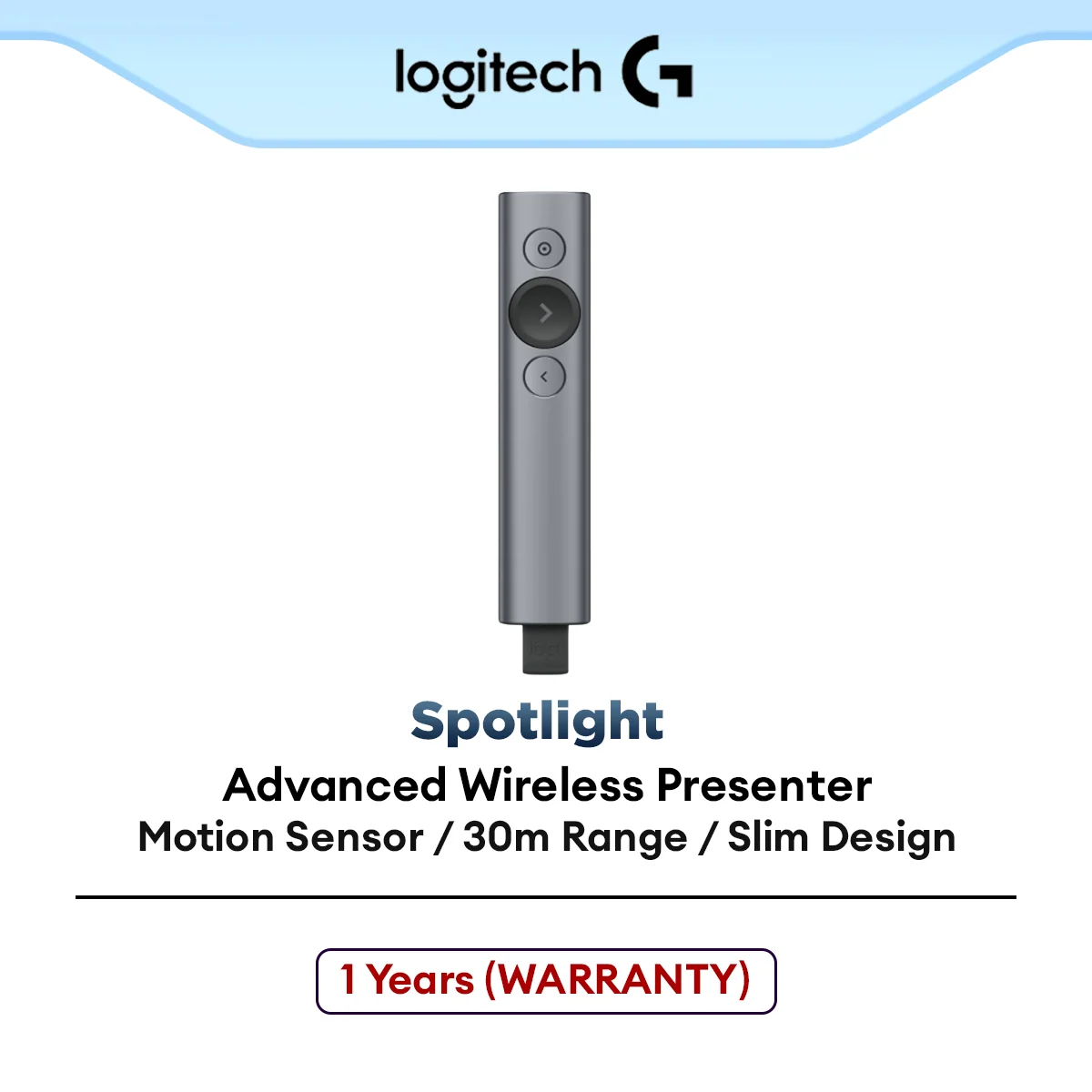 Logitech Spotlight Wireless Presenter - Slate