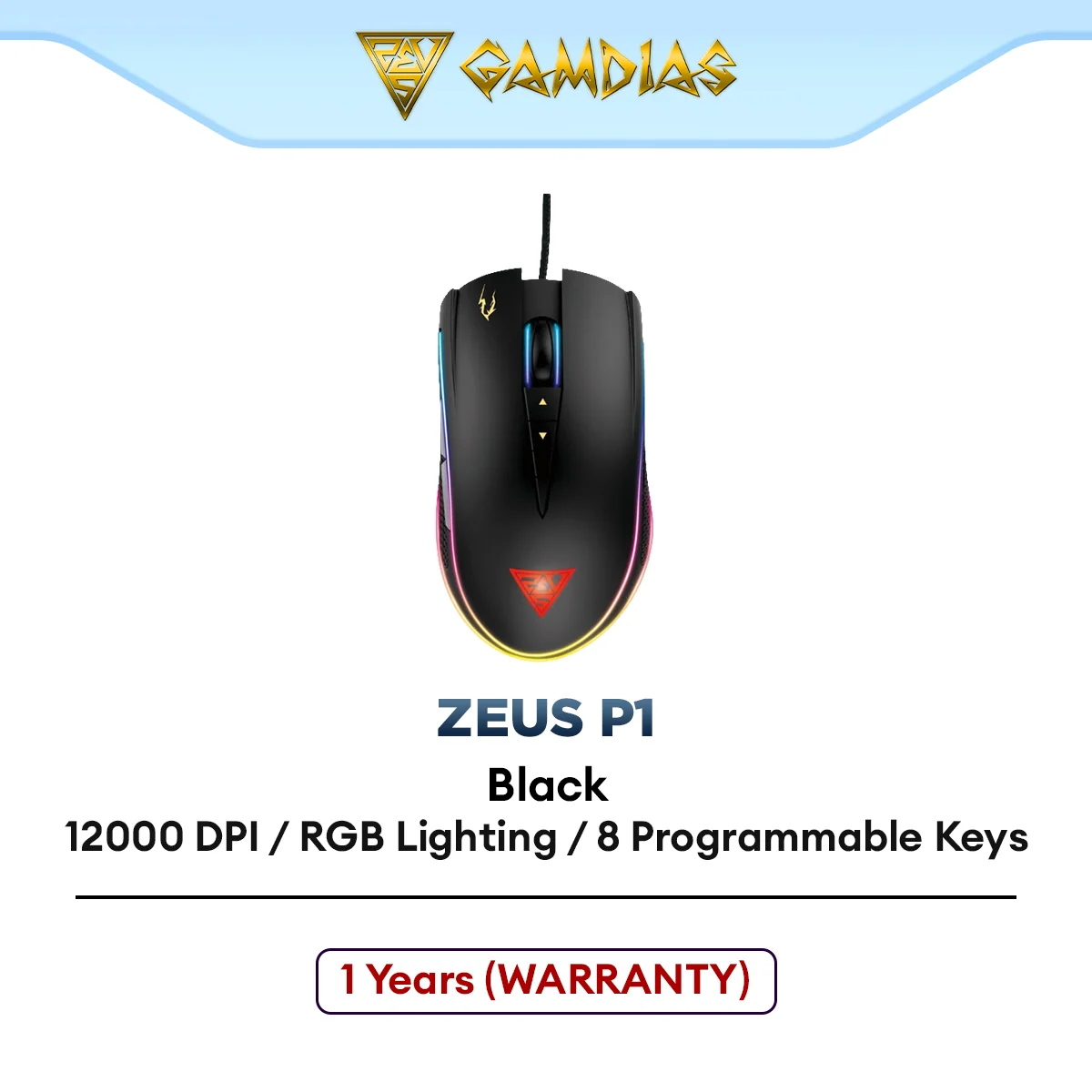 GAMDIAS   RGB Optical Gaming Mouse