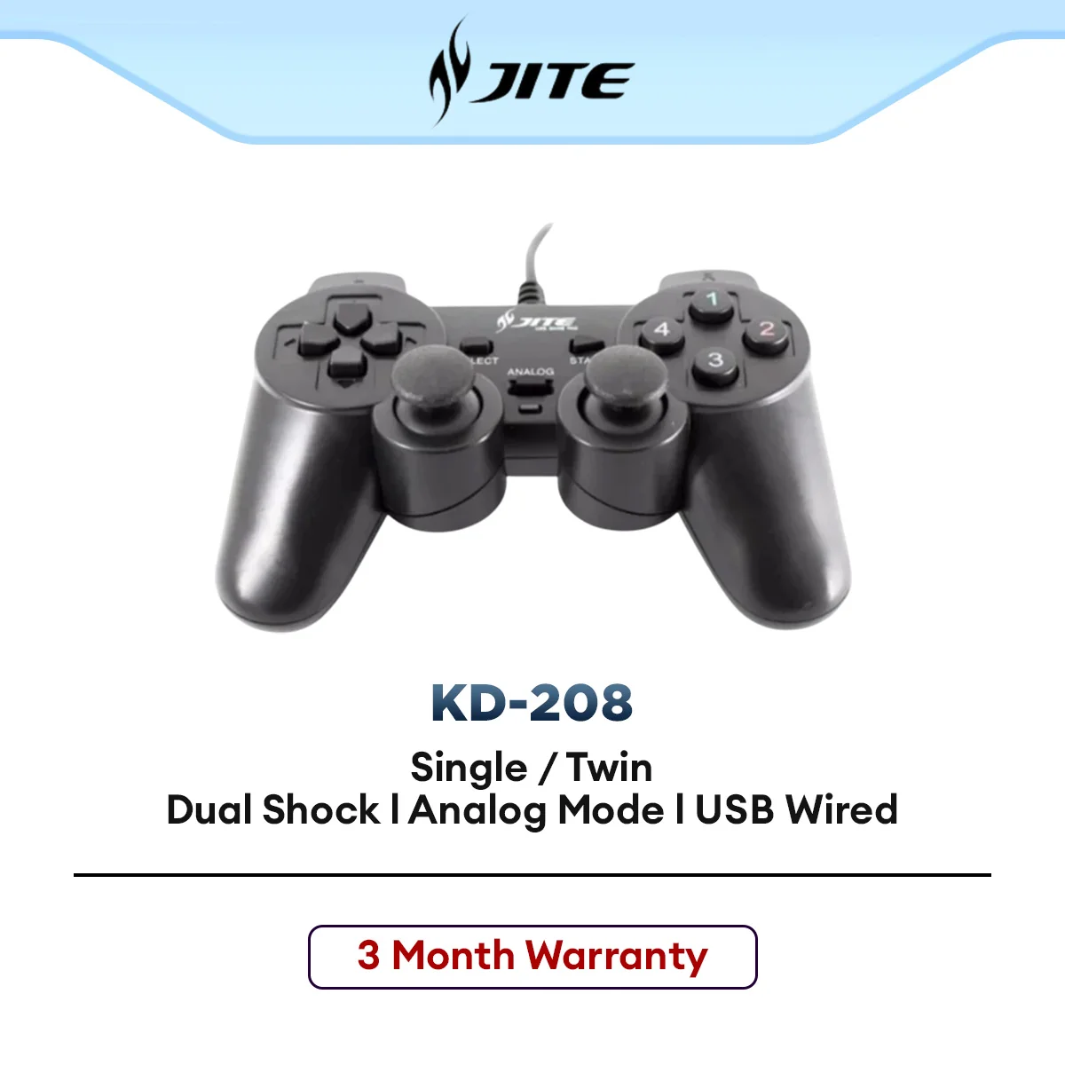 Jite Wired USB Game Pad - (Single/Twin Pack)