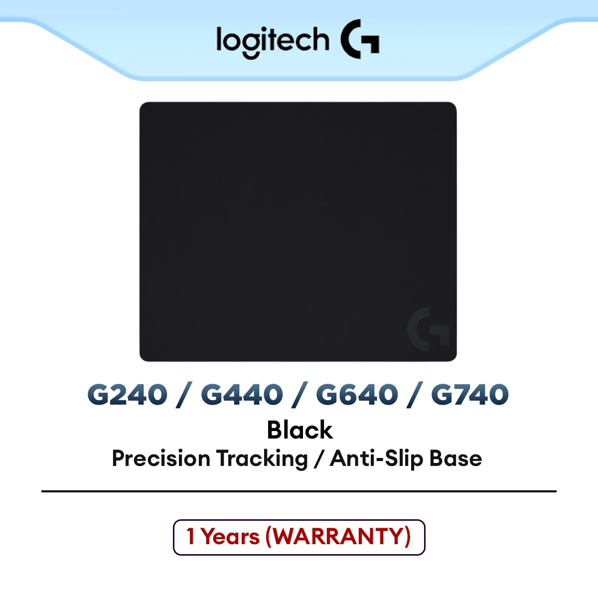 Logitech Gaming Mouse Pad with Cloth / Hard Surface Material - G740 / G640 / G440 / G240