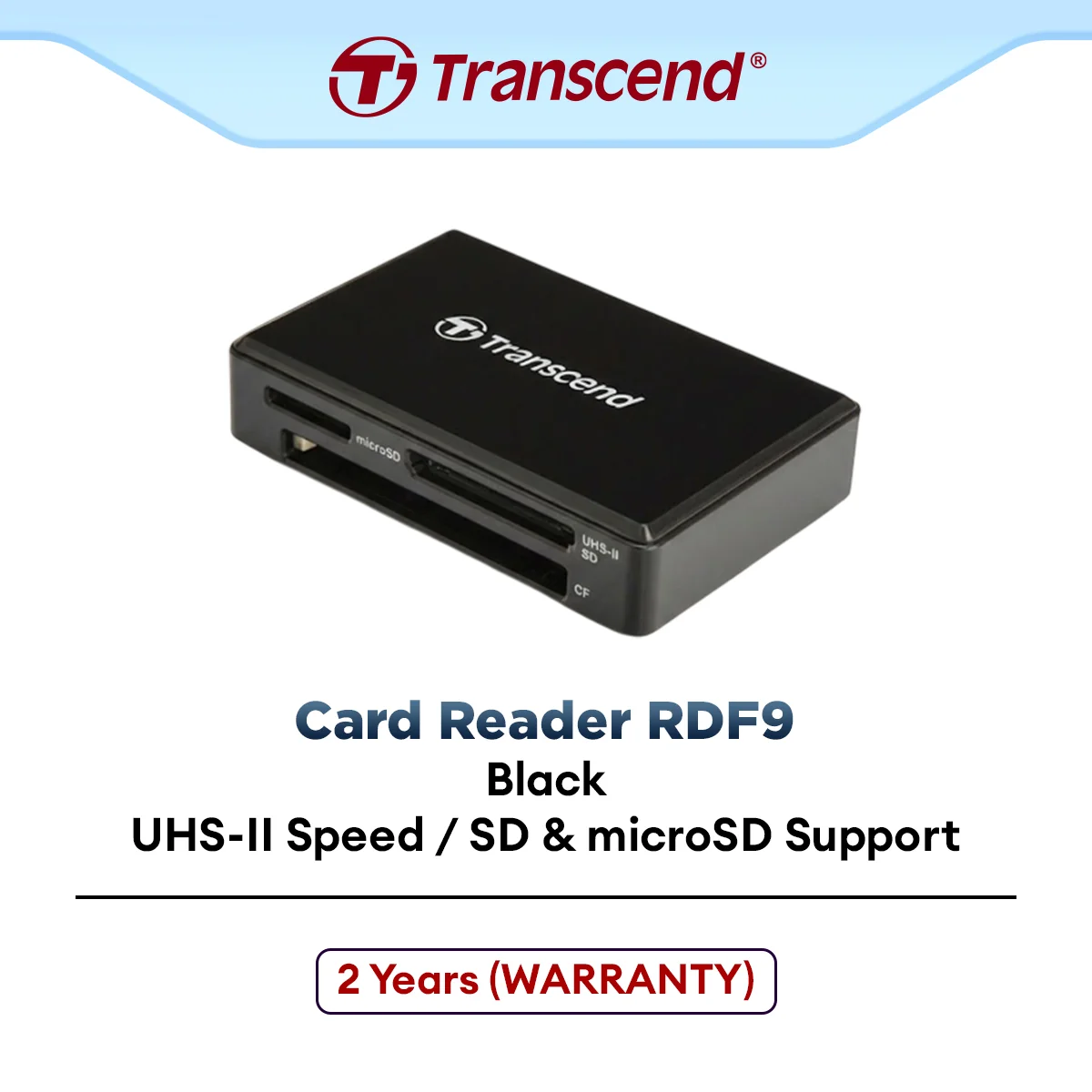 Transcend RDF9 Card Reader USB-A to SD/MicroSD/CF