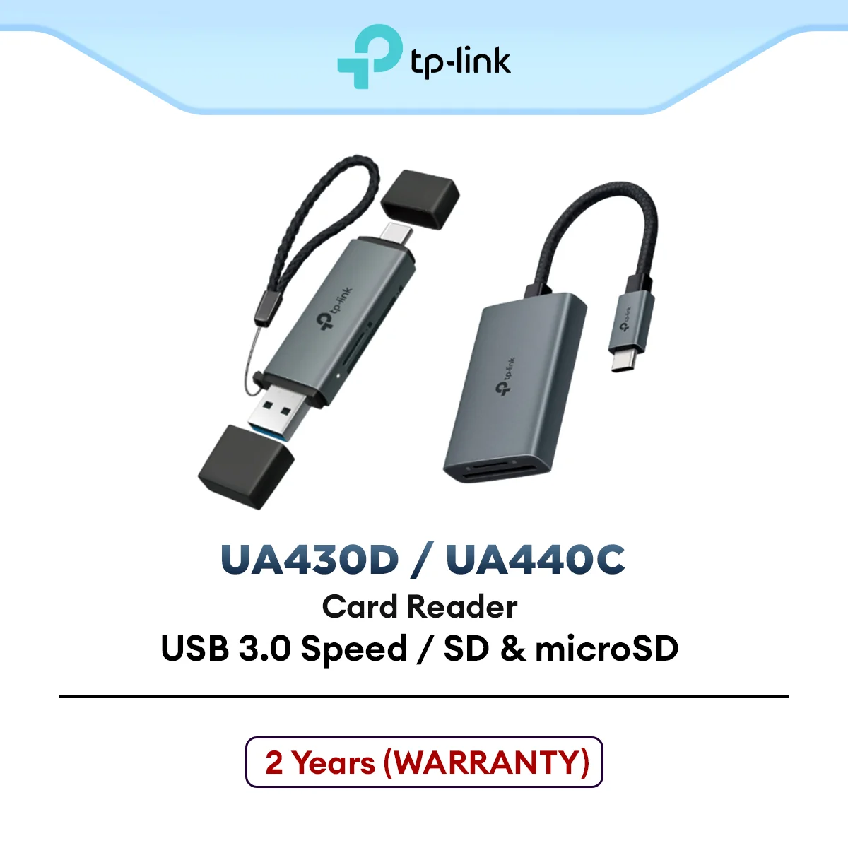 TP-Link UA430D USB 3.0 Type-C & A to SD & microSD | UA440C USB 3.0 Type-C to SD & microSD 4.0 Card Reader