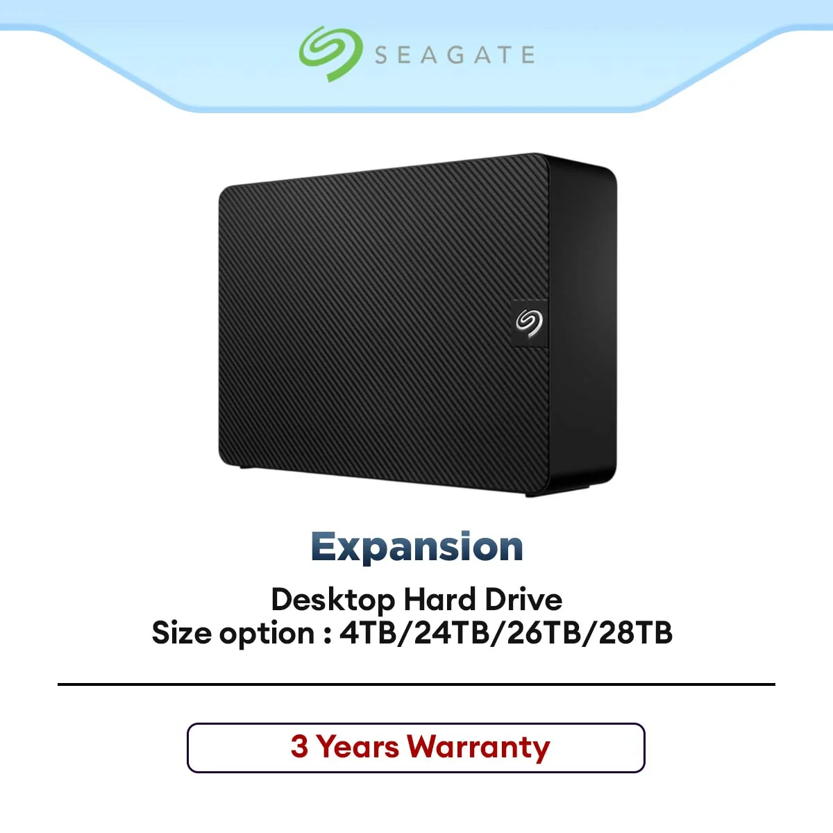 Seagate Expansion Desktop Hard Drive USB 3.0 HDD (4TB / 24TB / 26TB / 28TB)