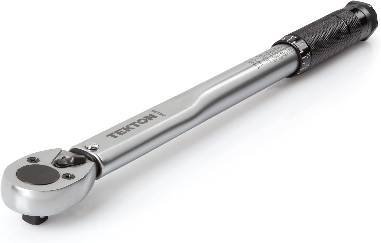 TEKTON 3/8-Inch Drive Micrometer Torque Wrench 10-80 ft-lb