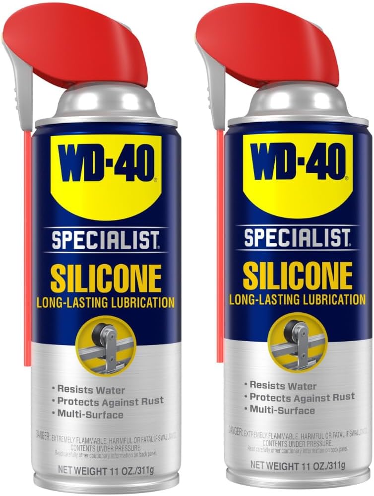 WD-40 Specialist Silicone Lubricant Smart Straw 11oz Twin-Pack