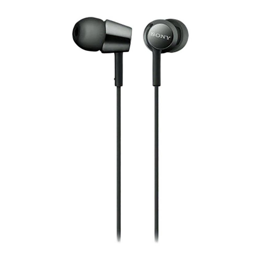 Sony MDR-EX155 In-Ear Wired / Corded Headphones | Neodymium Drivers | 3.5mm Jack | Tangle-free Cable | L-shaped gold-plated Stereo mini plug