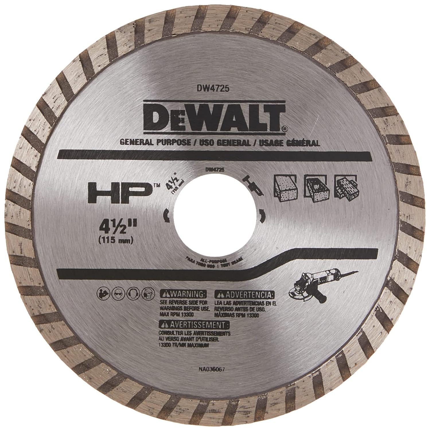 DEWALT 4.5″ Diamond Blade for Masonry