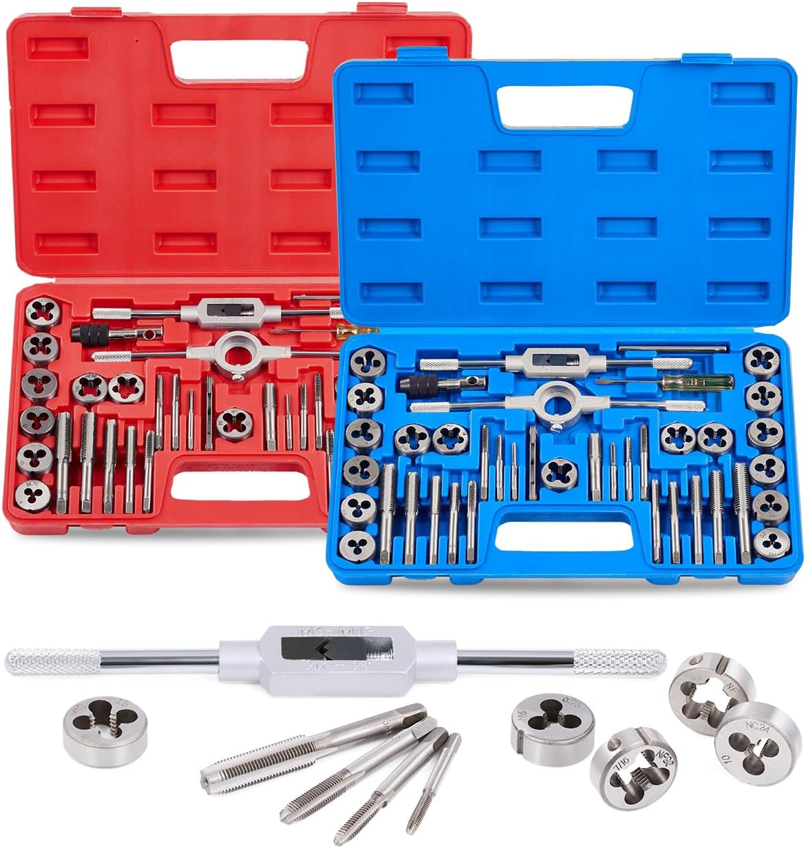 Orion Motor Tech 80-Piece SAE and Metric Tap and Die Set