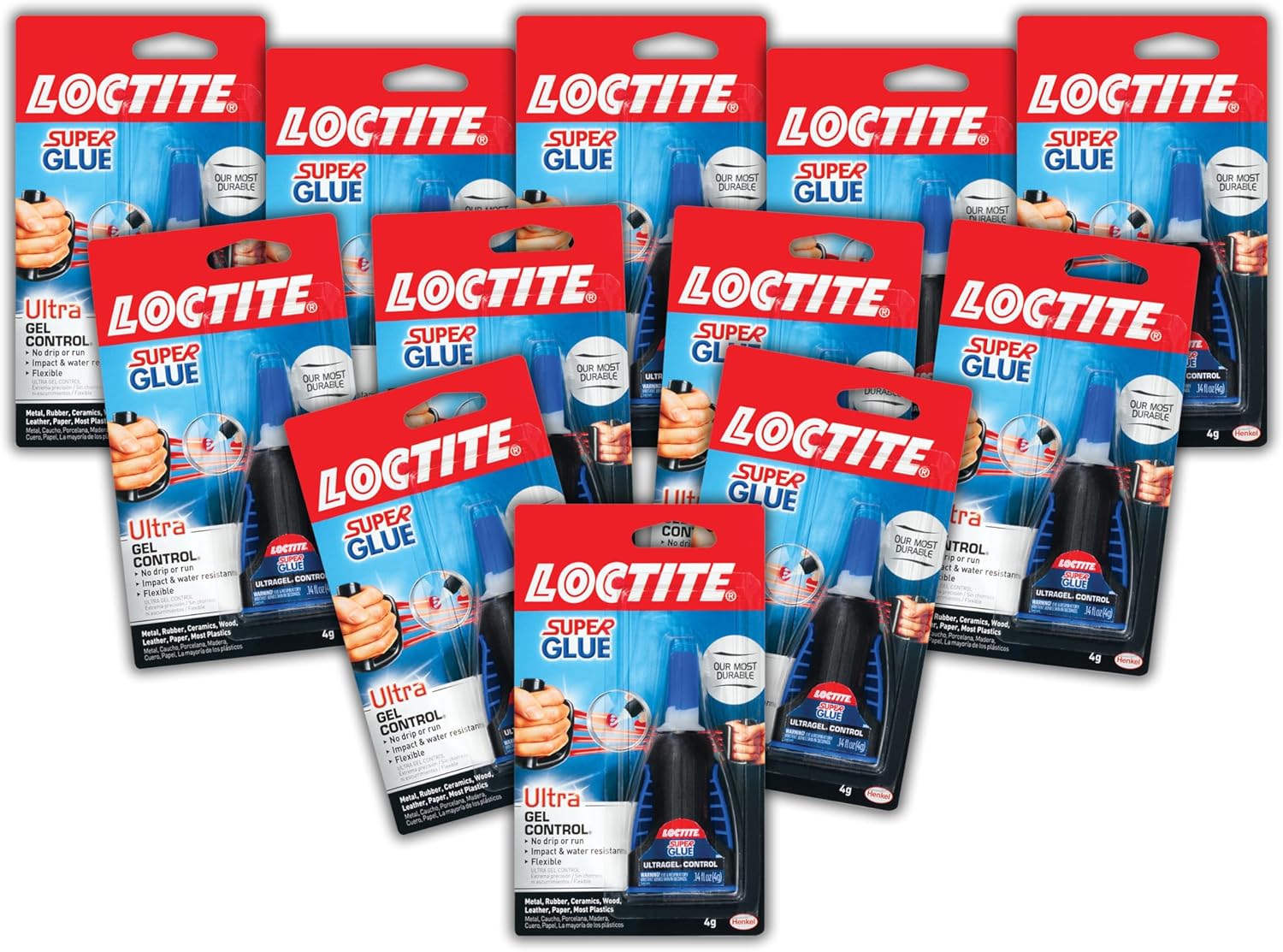 Loctite Super Glue Ultra Gel Control 0.14 oz 12-Pack
