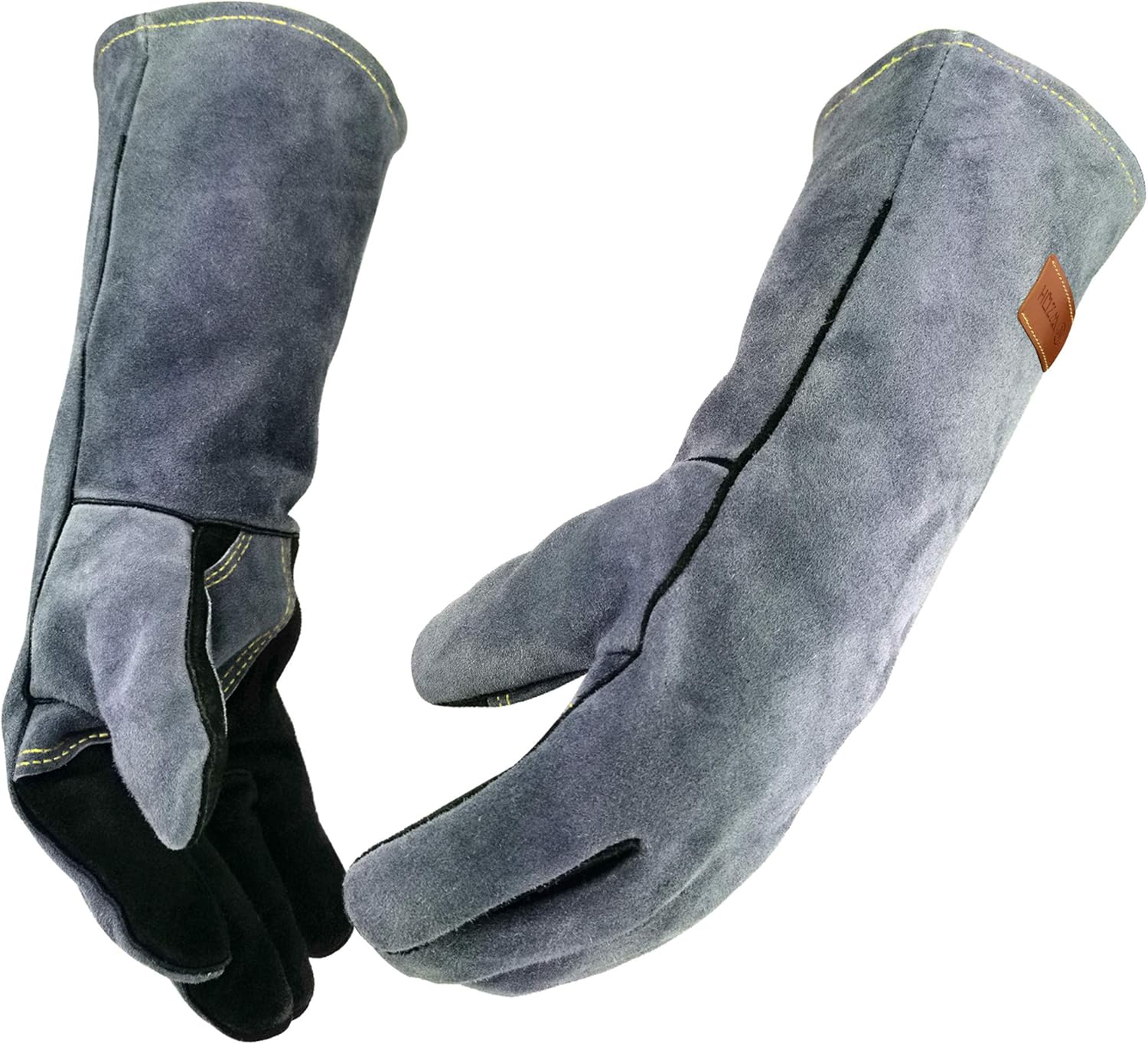 WZQH 16″ Leather Welding Gloves Heat Resistant to 932°F