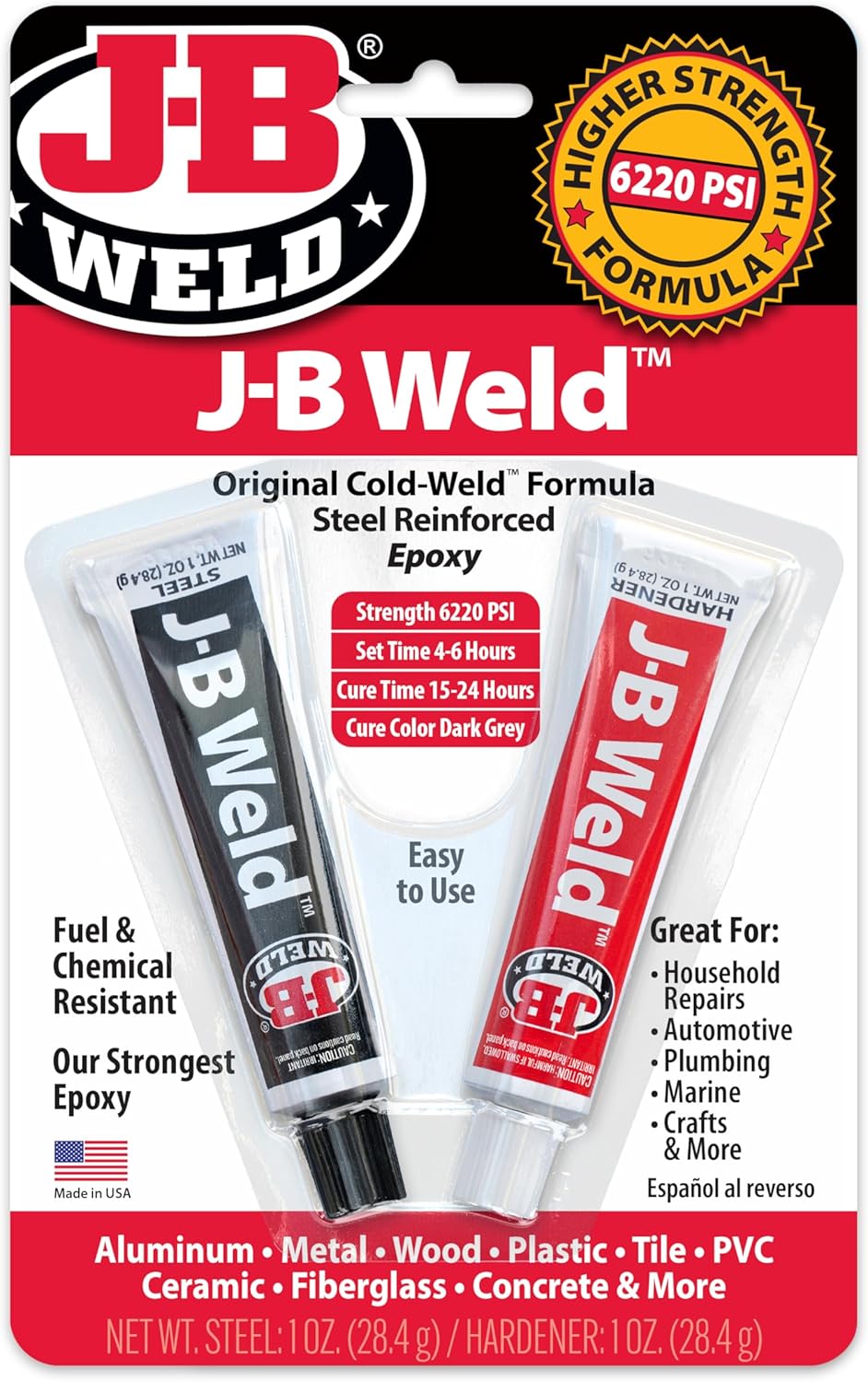 J-B Weld Original Cold-Weld Steel Reinforced Epoxy 2 oz