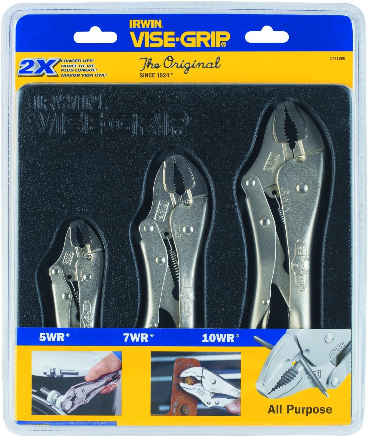 IRWIN VISE-GRIP 3-Piece Original Locking Pliers Set