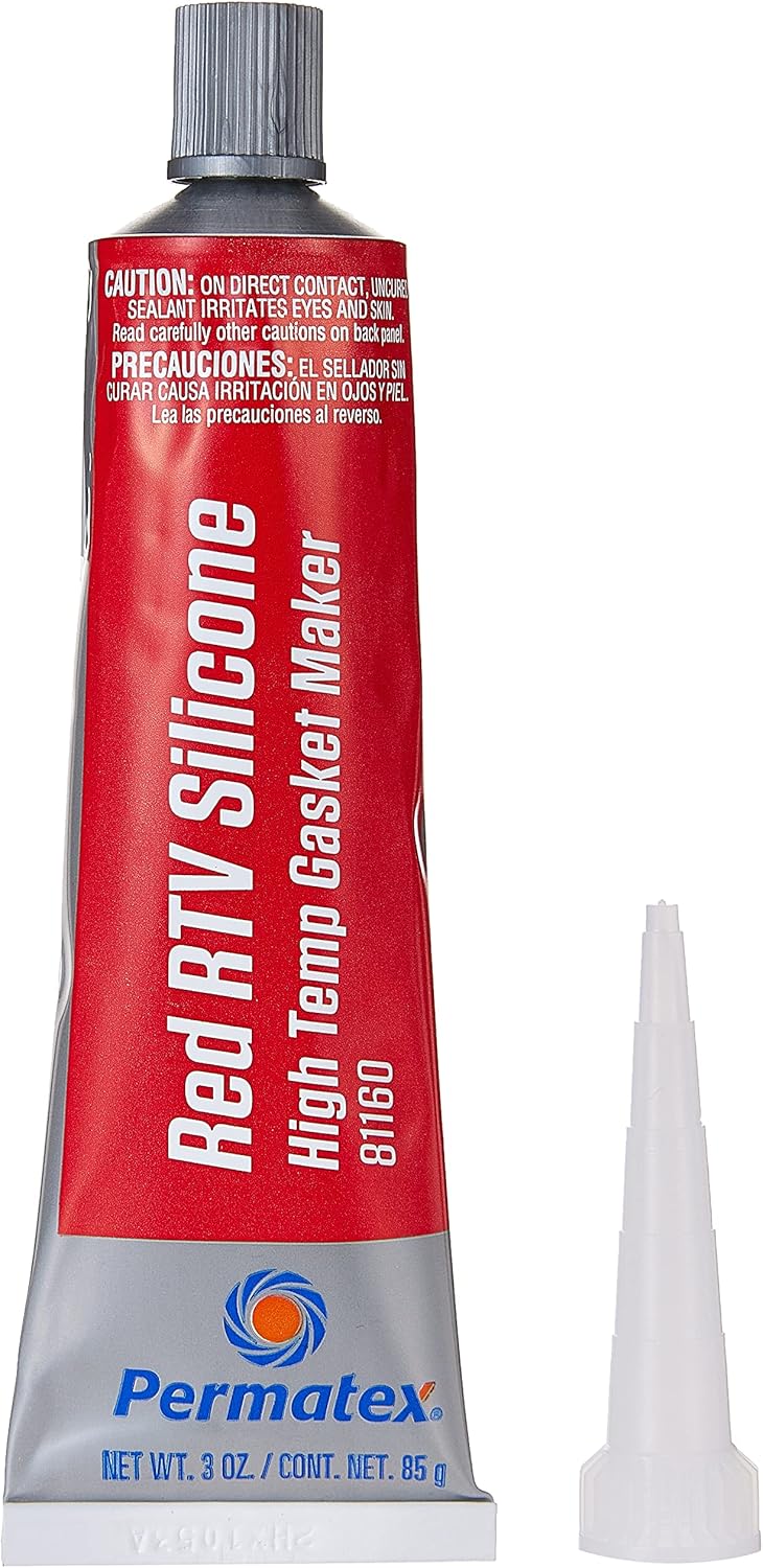 Permatex High-Temp Red RTV Silicone Gasket Maker 3 oz