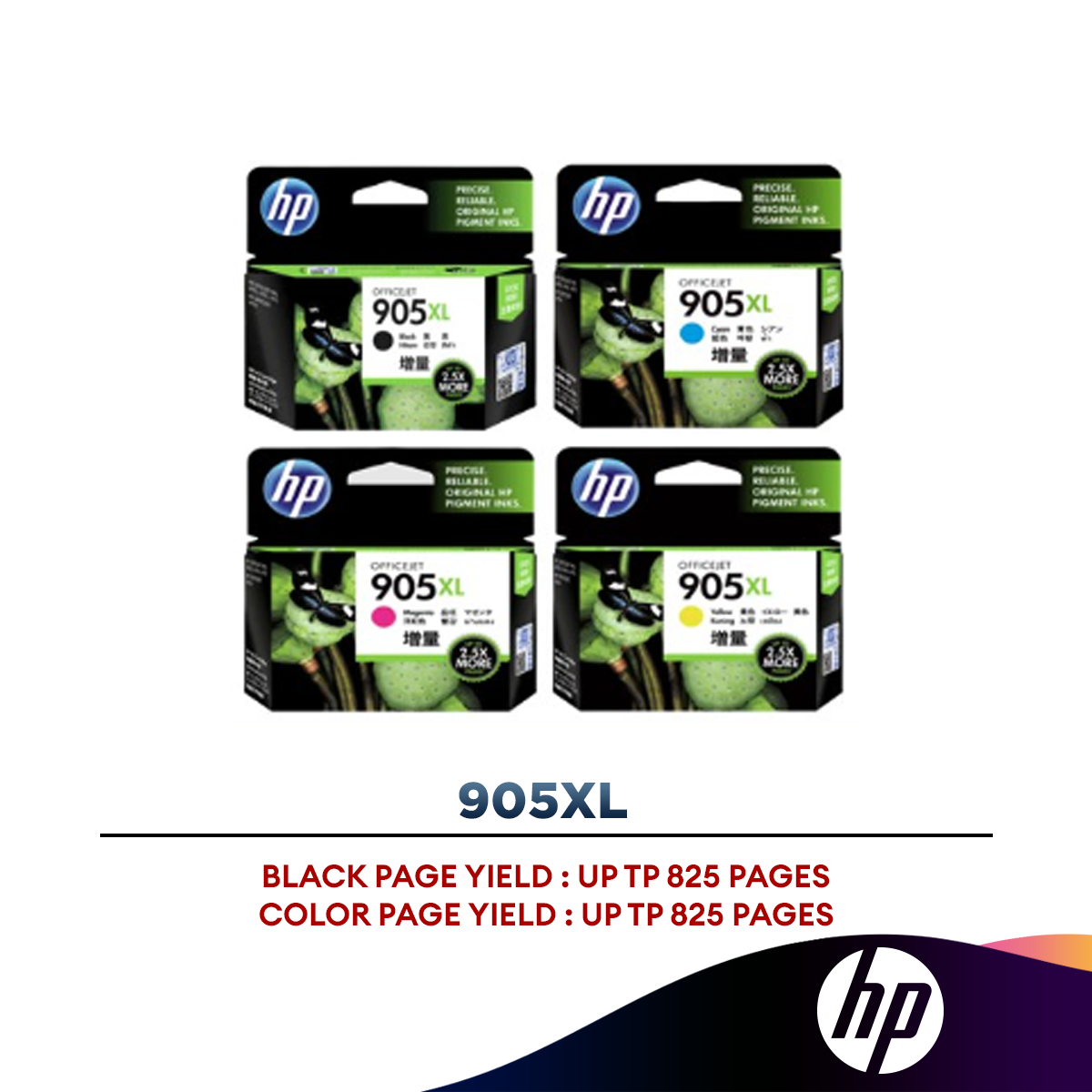 HP 905XL Ink Cartridge (Black/Cyan/Magenta/Yellow)