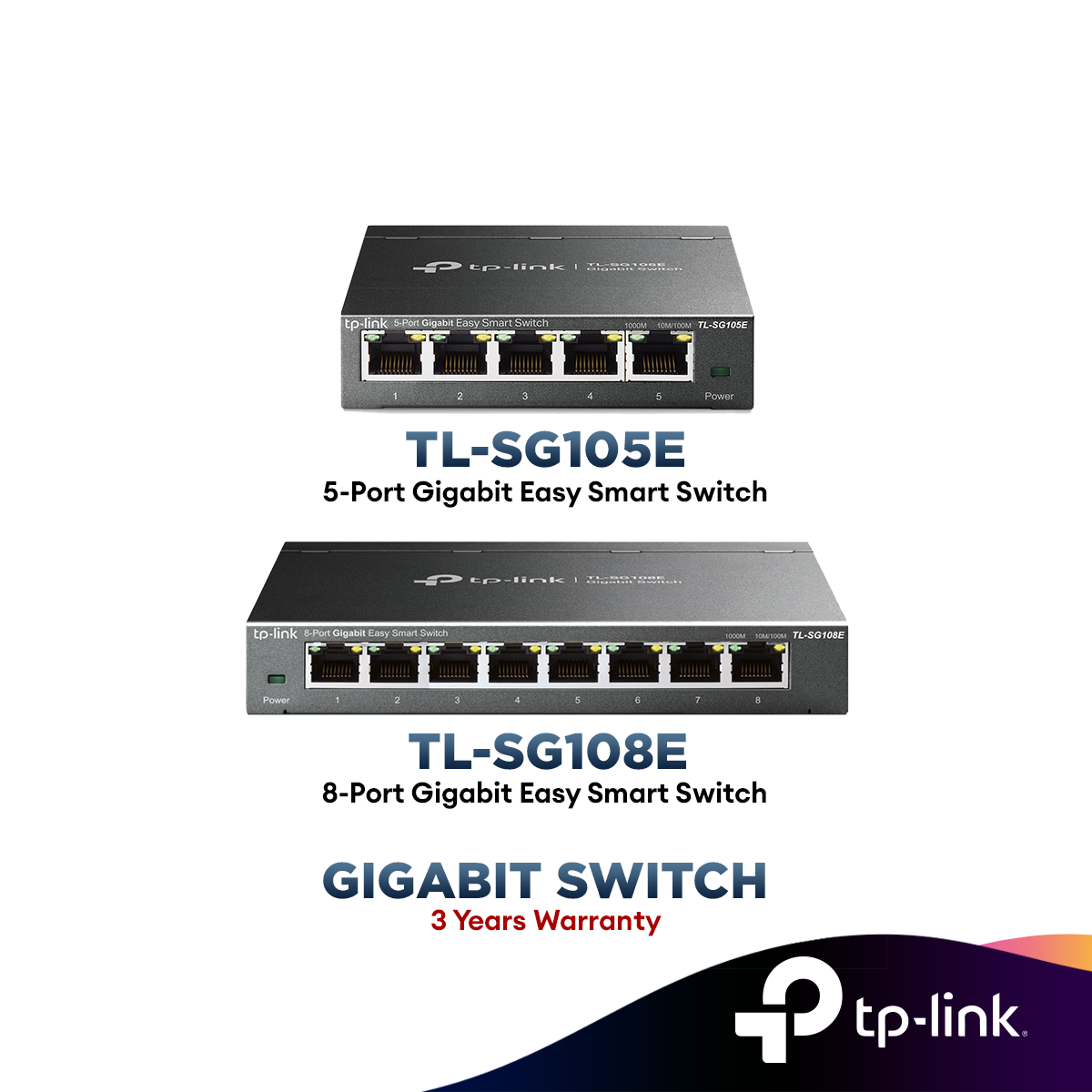 TP-Link TL-SG105E 5 Port / TL-SG108E 8 Port Gigabit Switch